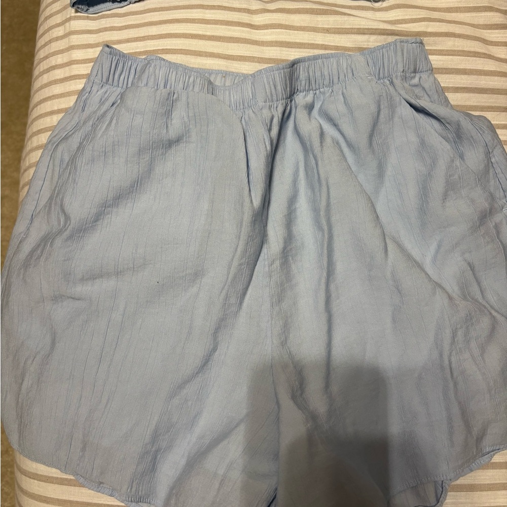 Abercrombie & Fitch Sky Blue Athletic Shorts